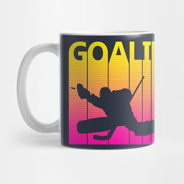 Vintage Retro Ice Hockey Goalie by GWENT